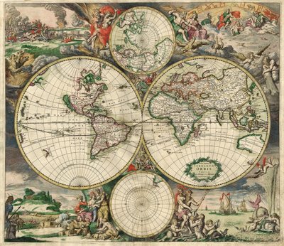 Terrarum Orbis Tabula (after G. a Schagen, c.1689) by Dutch School